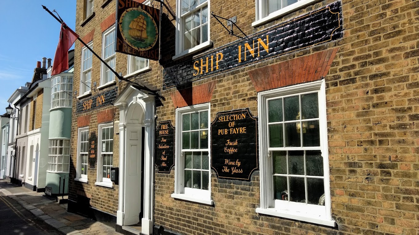 Close-Up of The Ship Inn – Historic Pub in Deal’s Conservation Area